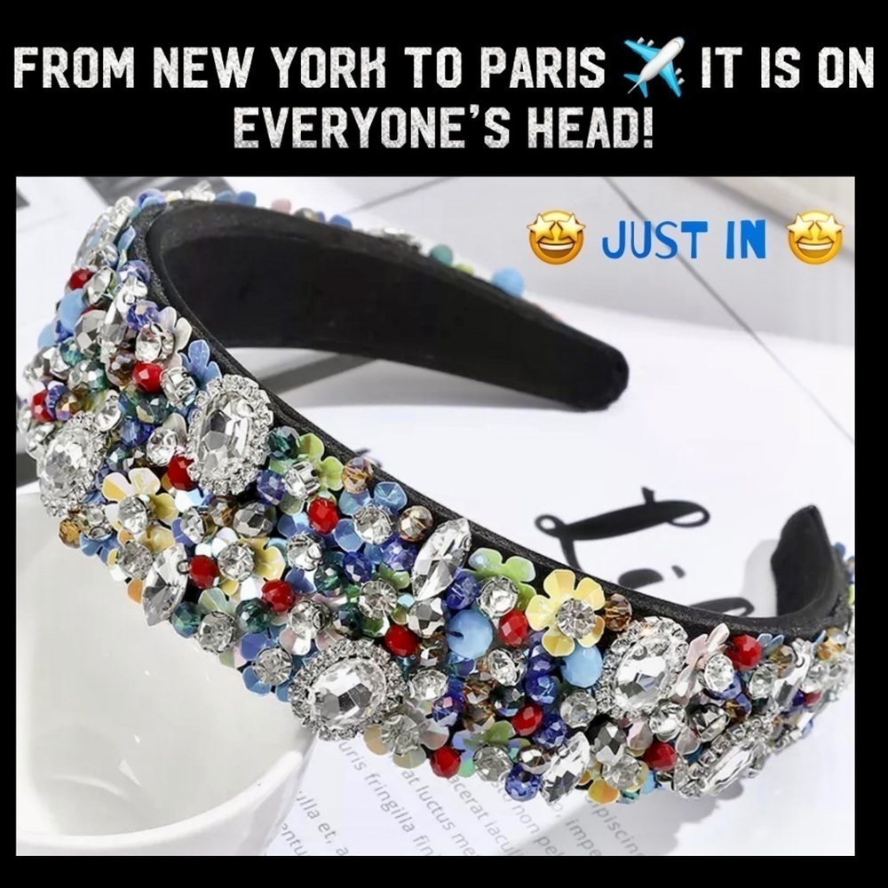 Super Elegant Embellished Headband to Enhance your Casual or Night Our Hair look